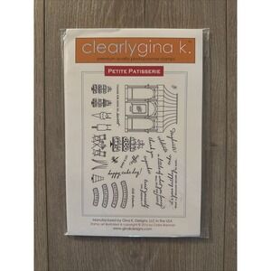 NEW Clearly Gina K. Photopolymer Stamps Petite‎ Patisserie